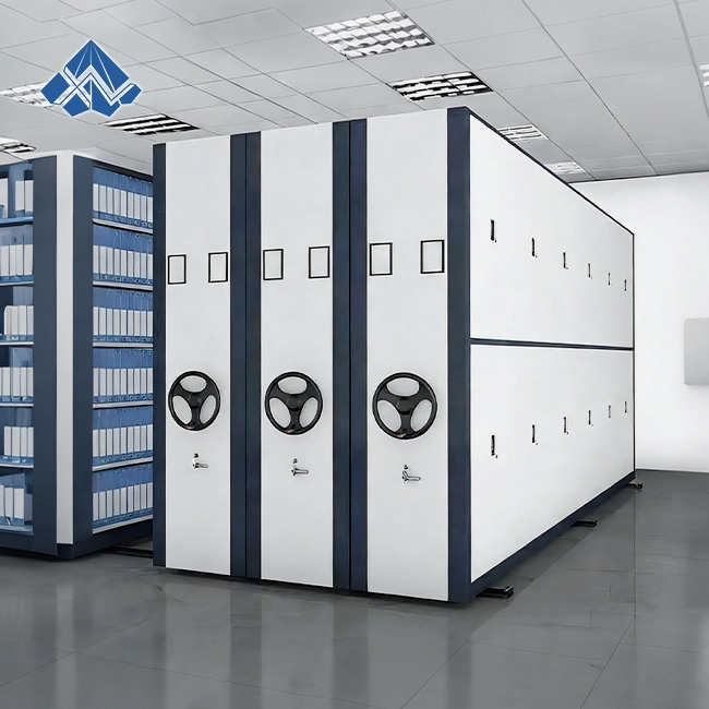 Hand-Cranked Intensive Filing Cabinet